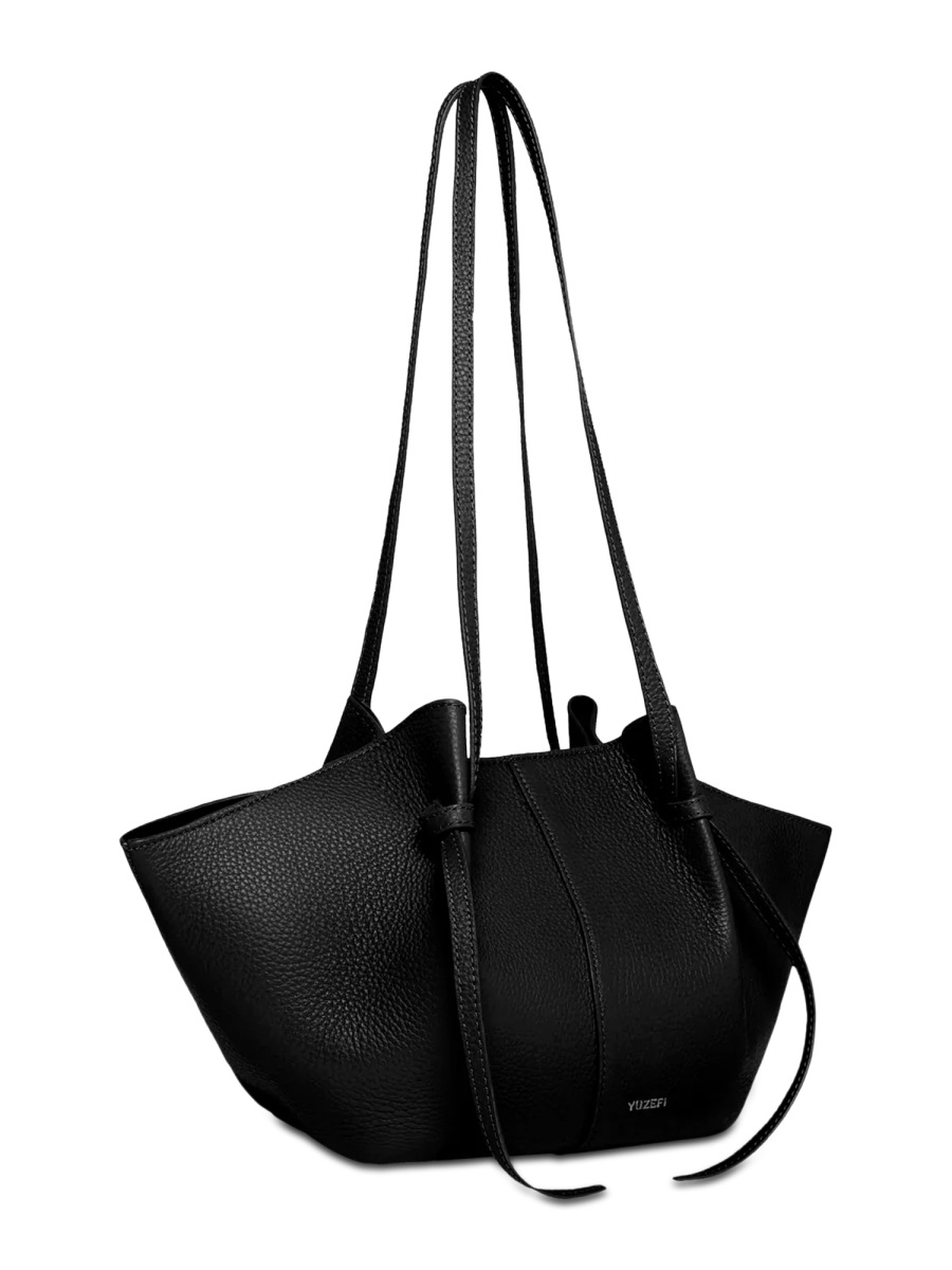 [YUZEFI] Shoulder bag SS26 MOCHI-PEBBLE_BLACK
