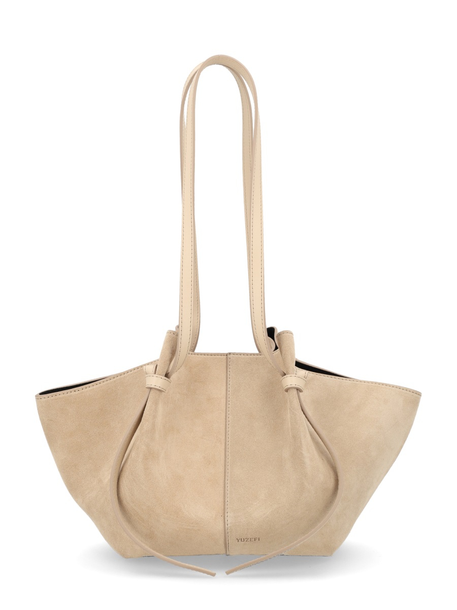 [YUZEFI] Shoulder bag SS26 MOCHI-SUEDE_SAND
