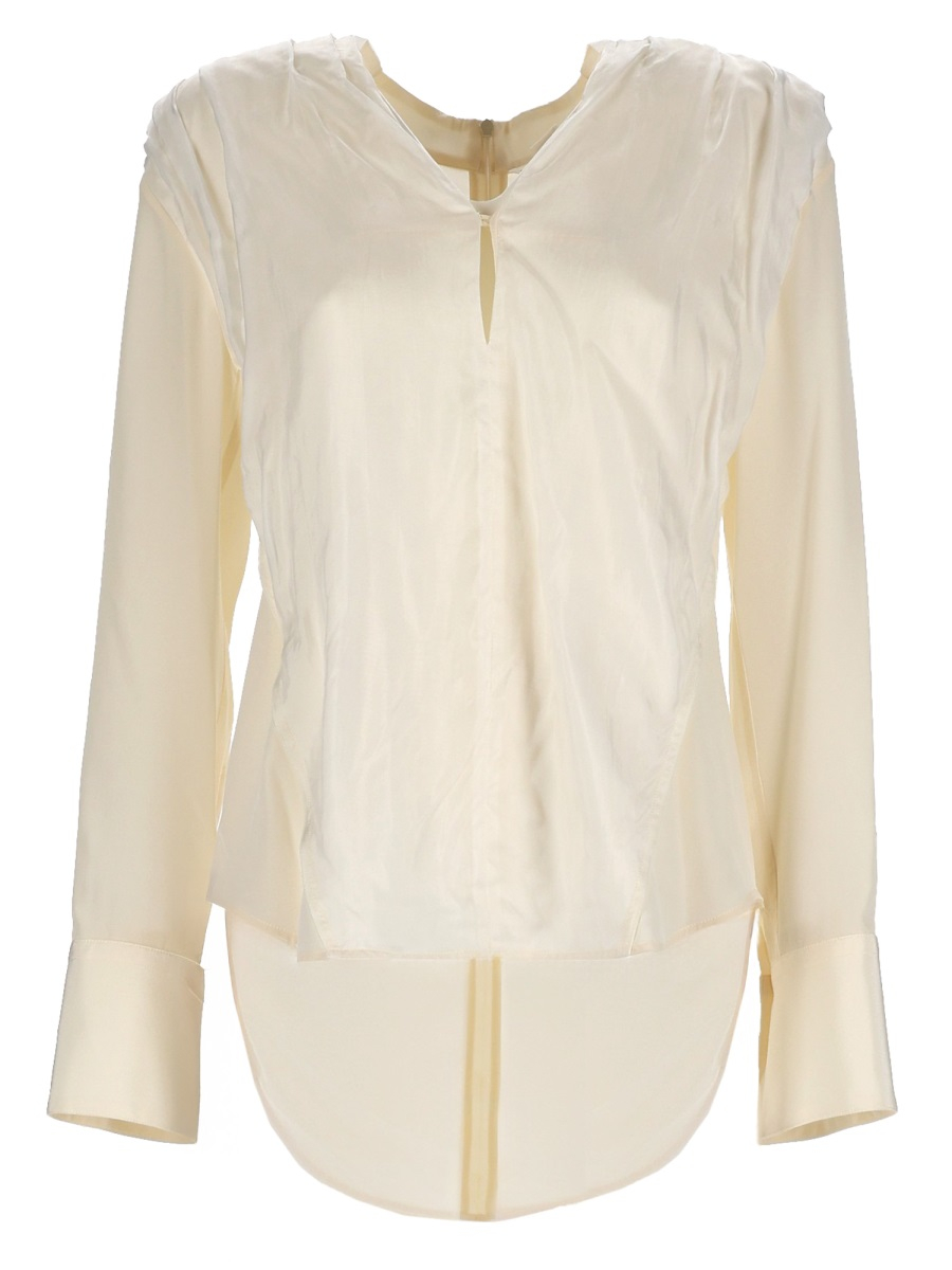 [VICTORIA BECKHAM] Shirts Long Sleeve SS26 1126WTP007003B_IVORY