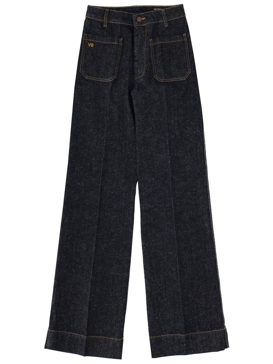 [VICTORIA BECKHAM] Jeans SS26 1126DJE007252A_INDIGO/WHITE