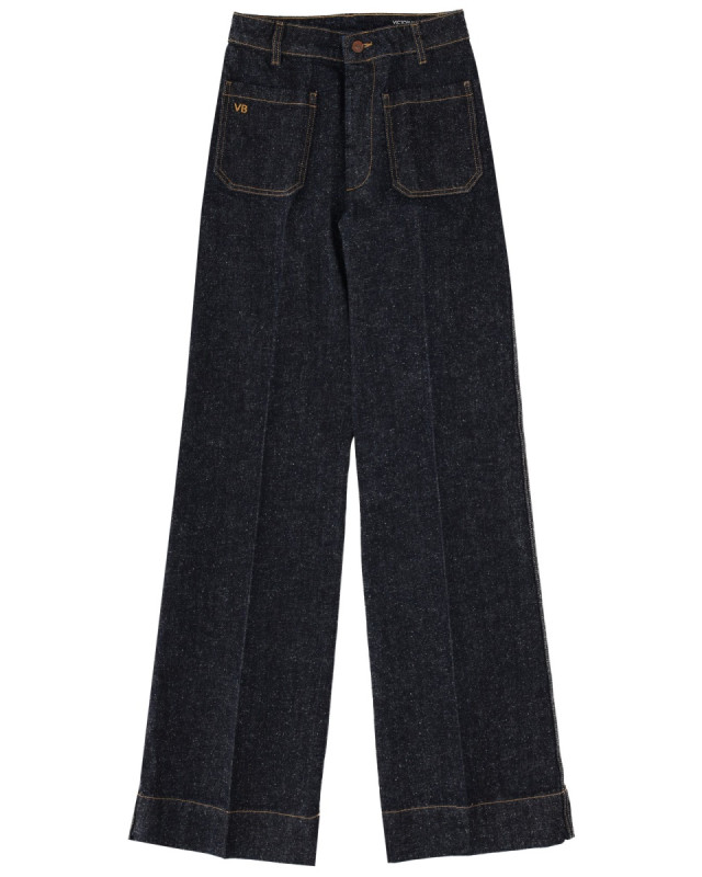 [VICTORIA BECKHAM] Jeans SS26 1126DJE007252A_INDIGO/WHITE