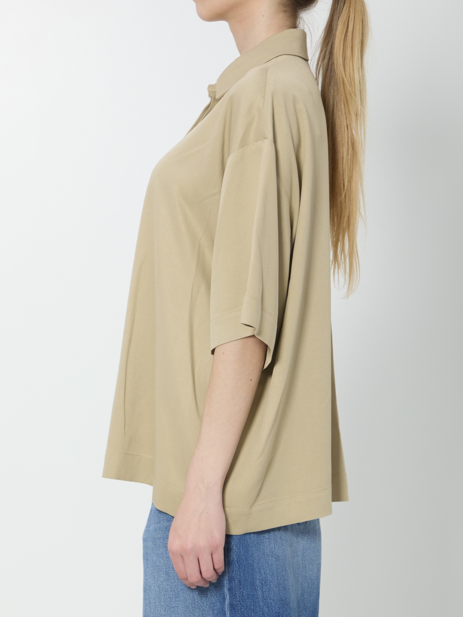 [THE FRANKIE SHOP] Shirts Short Sleeve SS26 POFS213892060102__BEIGE
