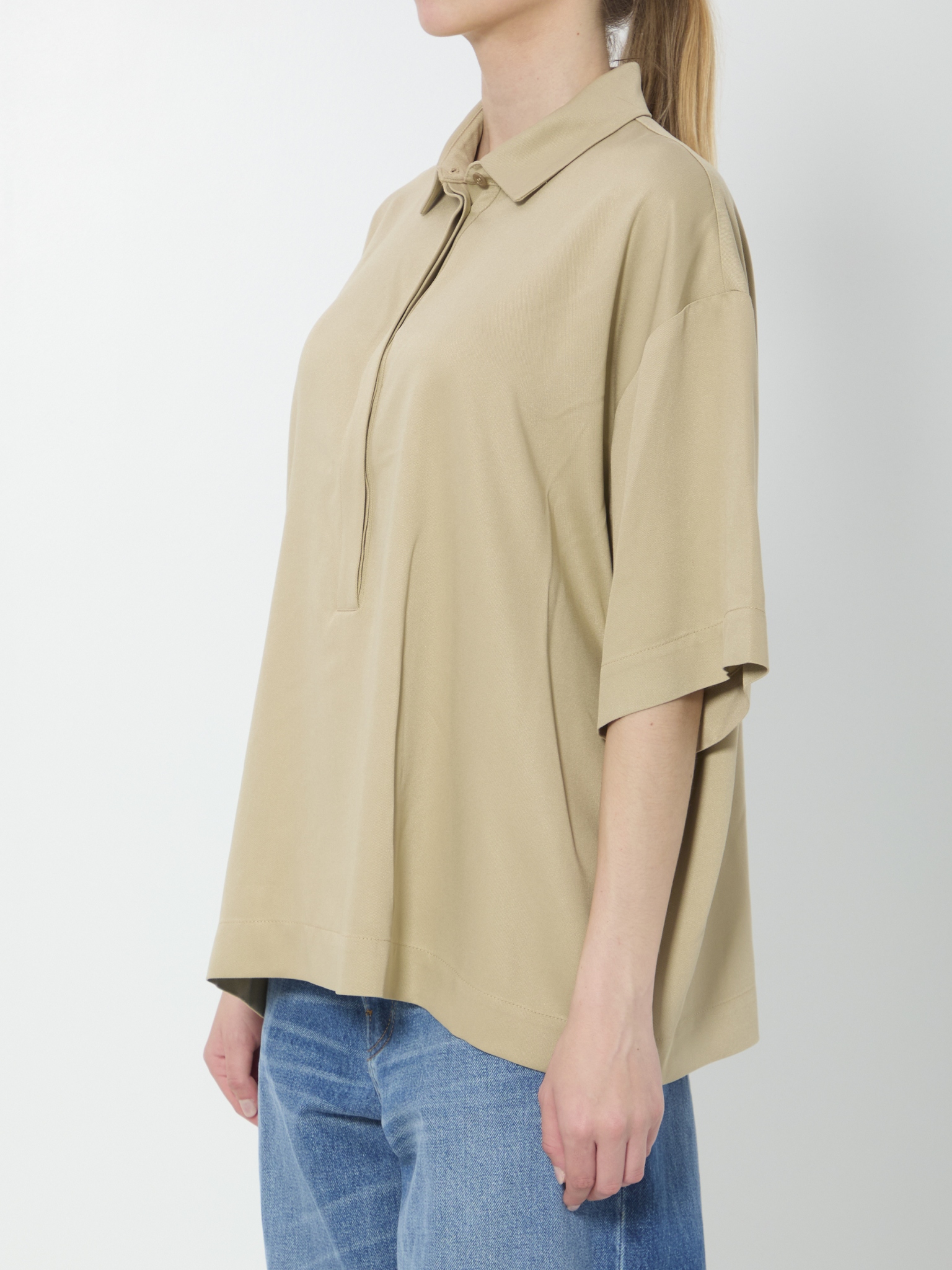 [THE FRANKIE SHOP] Shirts Short Sleeve SS26 POFS213892060102__BEIGE