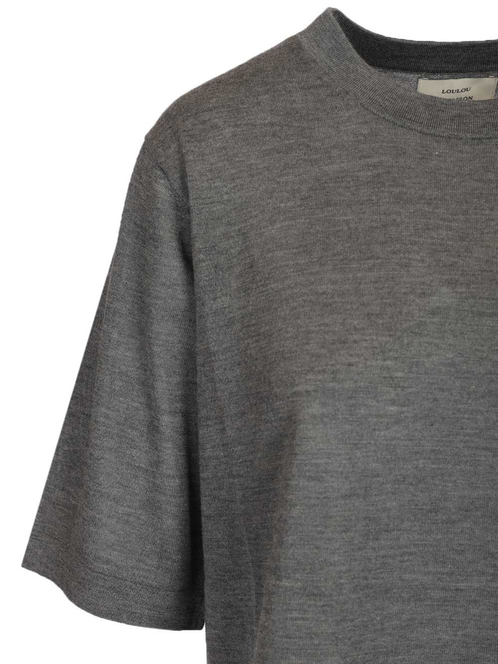 [LouLou De Saison] T-shirts Short Sleeve SS26 NALA 01ANTHRACITE MELANGE