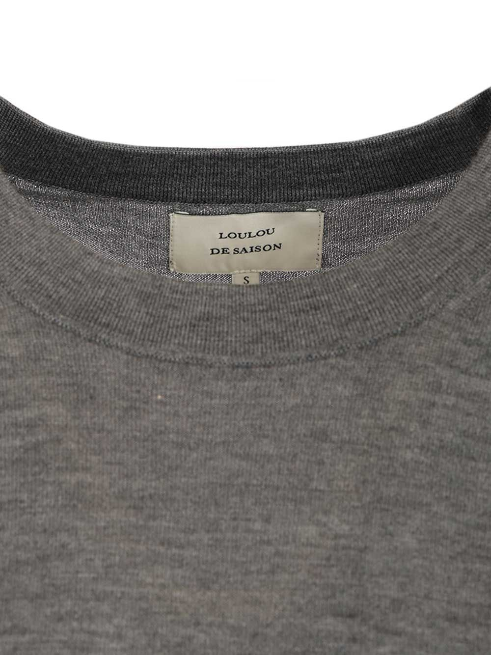 [LouLou De Saison] T-shirts Short Sleeve SS26 NALA 01ANTHRACITE MELANGE