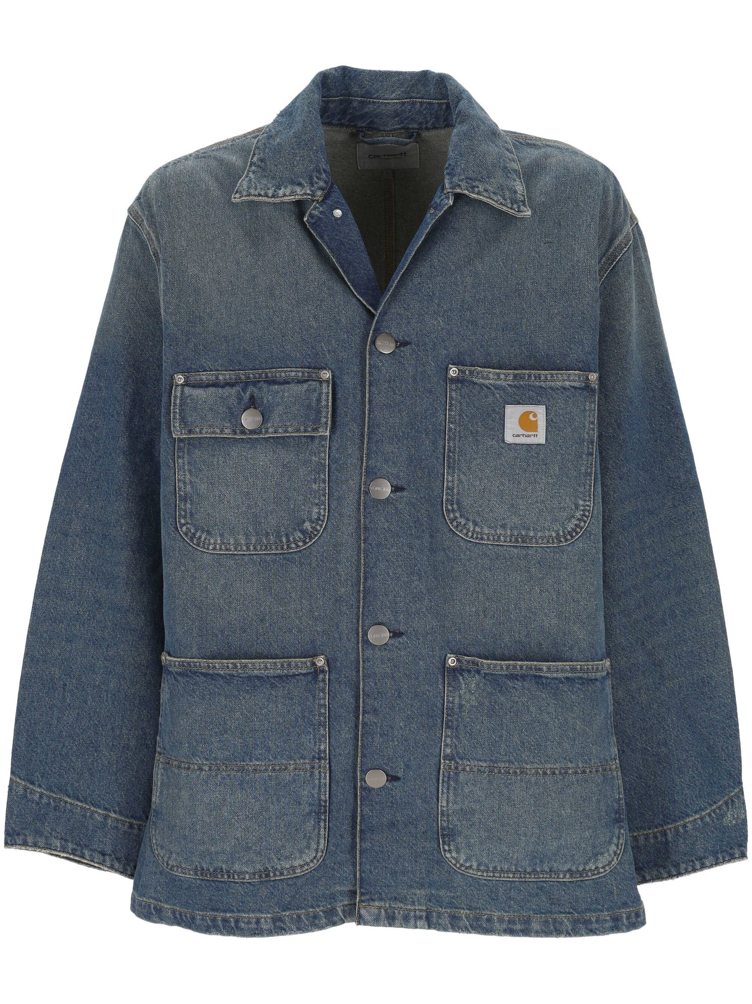 [CARHARTT WIP] Coat SS26 I03625601B7BLUE GRIND WASH