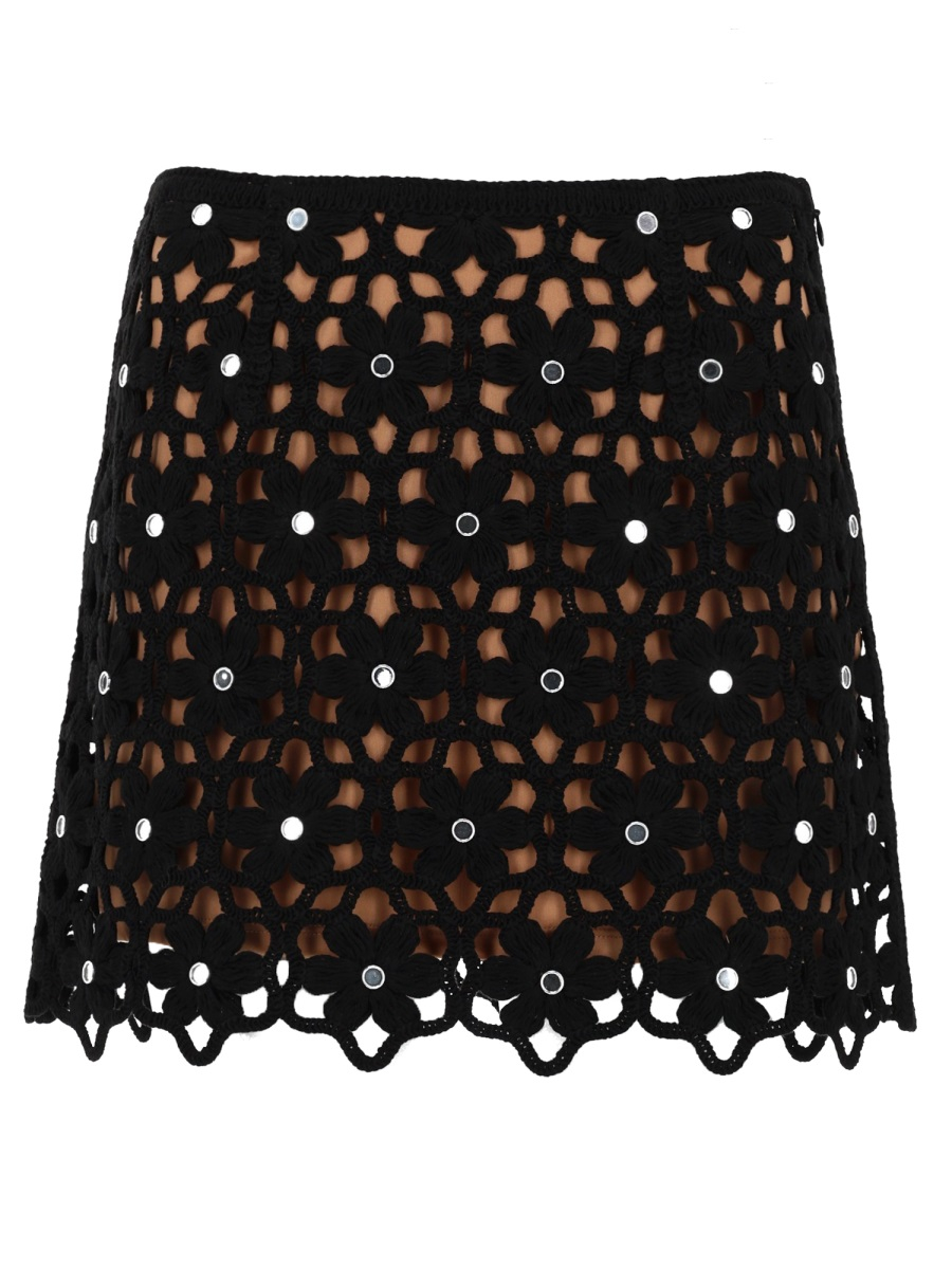 [MICHAEL BY MICHAEL KORS] Mini skirt SS26 MS670M4KNE_001BLACK
