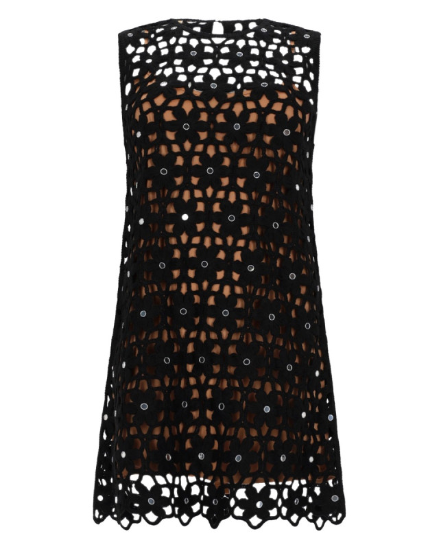 [MICHAEL BY MICHAEL KORS] Sleeveless dress SS26 MS683CWKNE_001BLACK