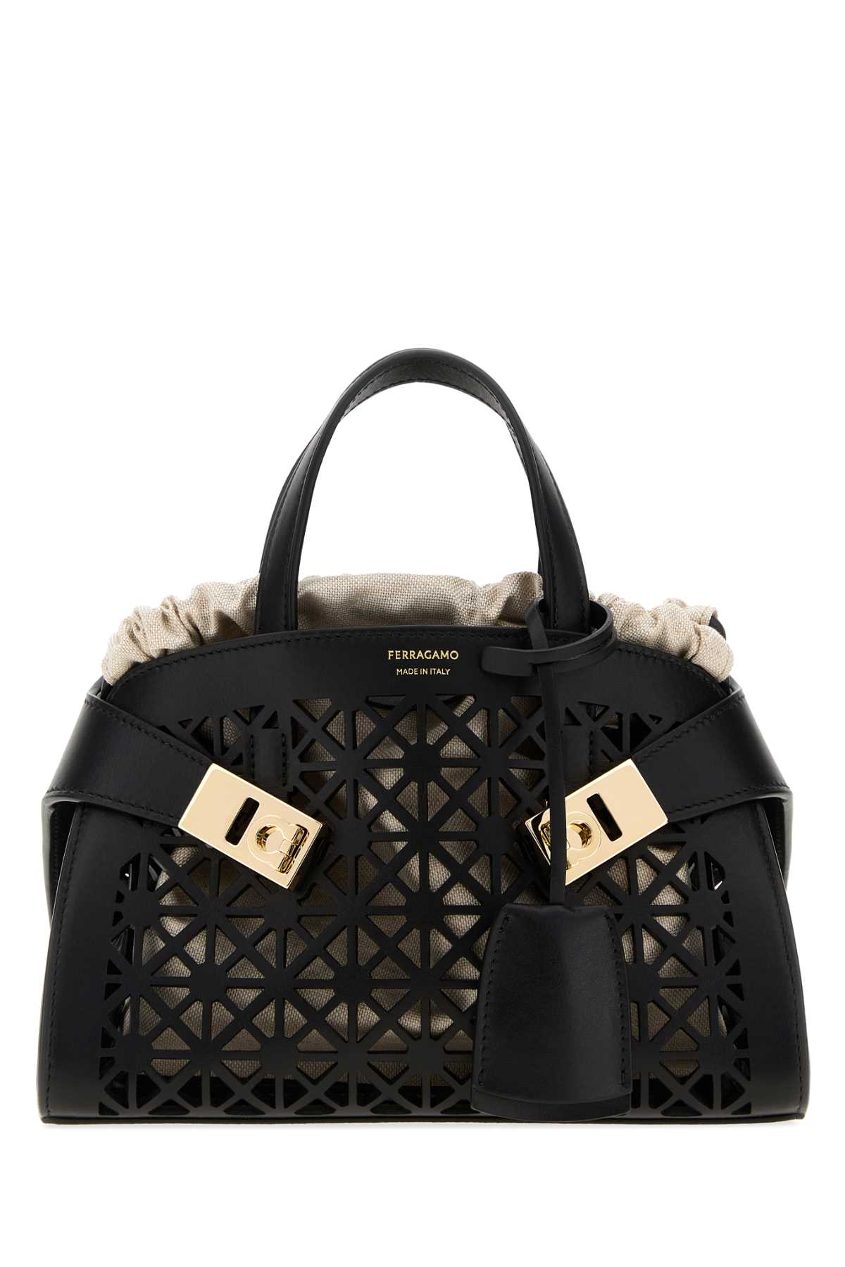 [Salvatore Ferragamo] Tote bag FW26 21A696793431 NERONATURALE