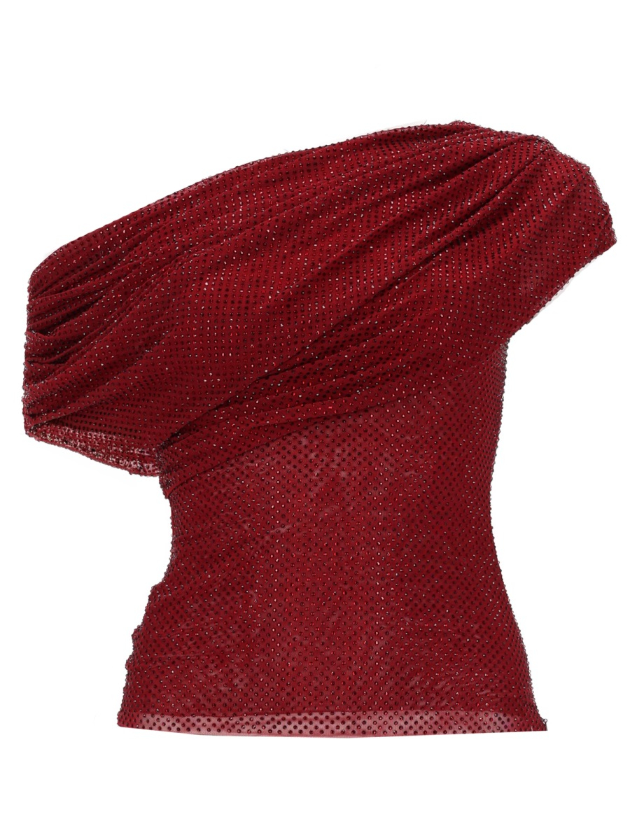 [Self-portrait] Tank top SS26 RS26-002TA-BU_BURGUNDY