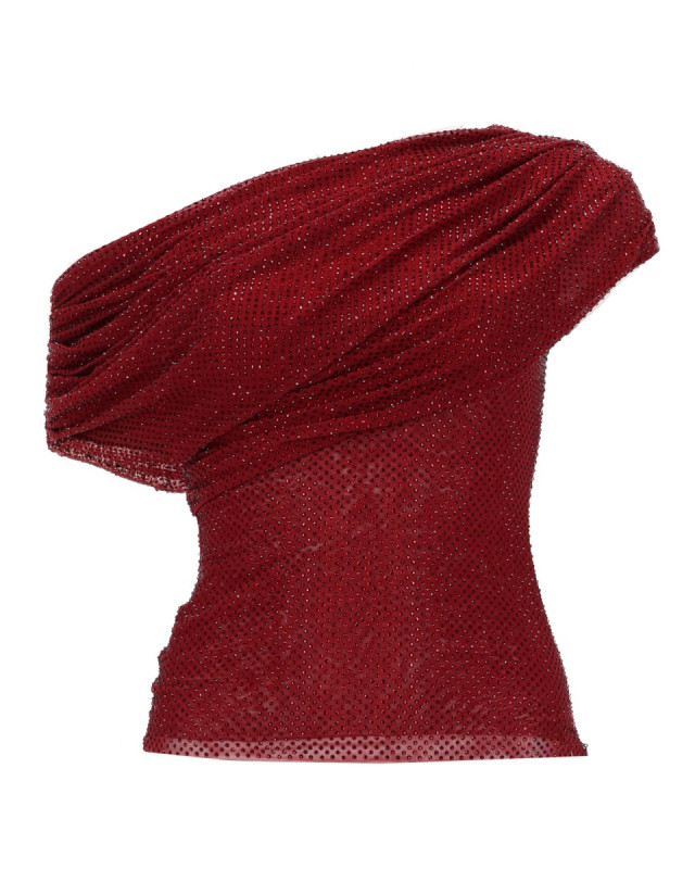 [Self-portrait] Tank top SS26 RS26-002TA-BU_BURGUNDY
