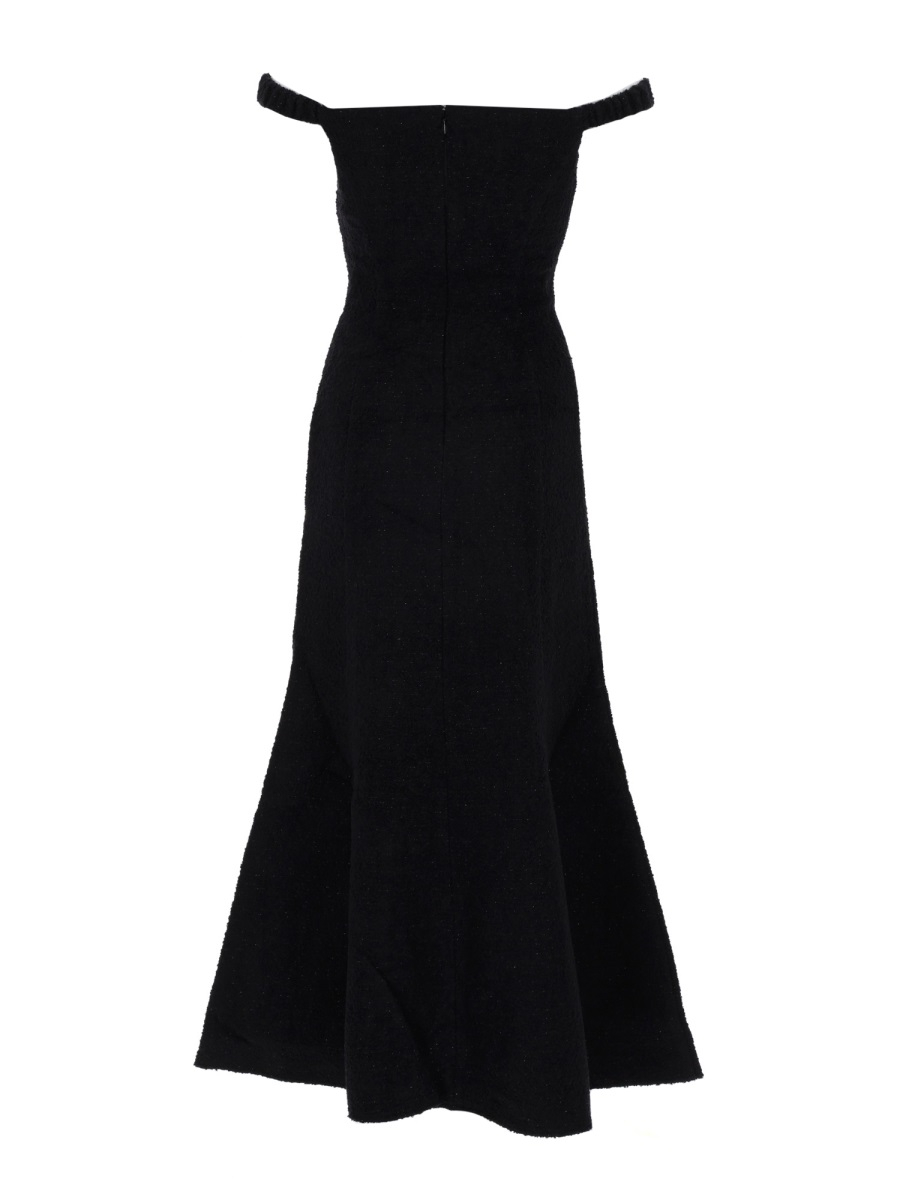 [Self-portrait] Sleeveless dress SS26 RS26-075M-B_BLACK