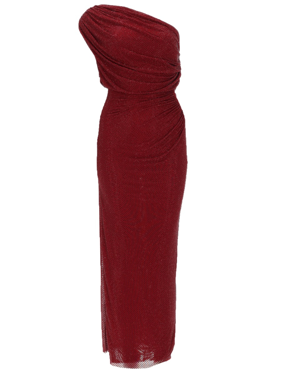 [Self-portrait] Sleeveless dress SS26 RS26-002M-BU_BURGUNDY