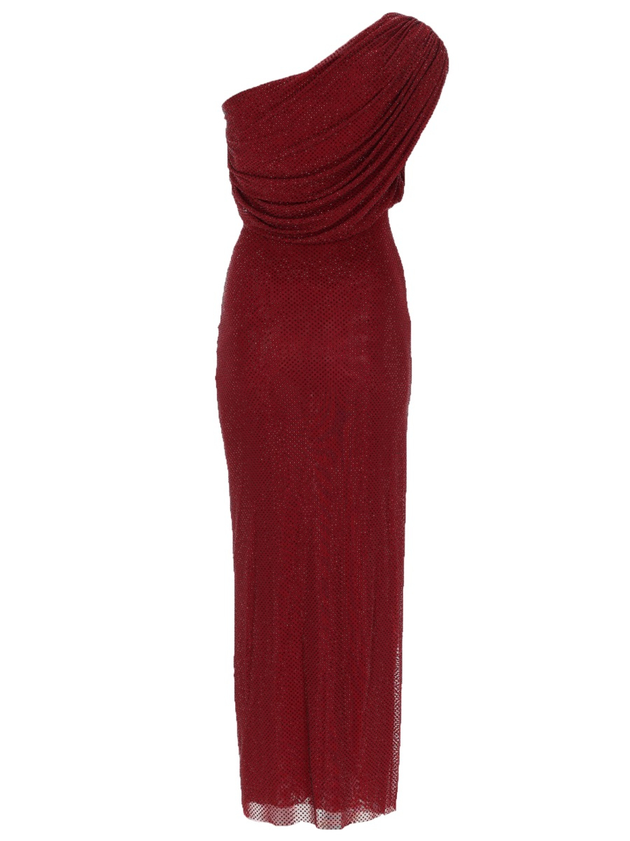 [Self-portrait] Sleeveless dress SS26 RS26-002M-BU_BURGUNDY