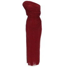 [Self-portrait] Sleeveless dress SS26 RS26-002M-BU_BURGUNDY