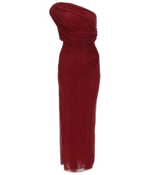 [Self-portrait] Sleeveless dress SS26 RS26-002M-BU_BURGUNDY