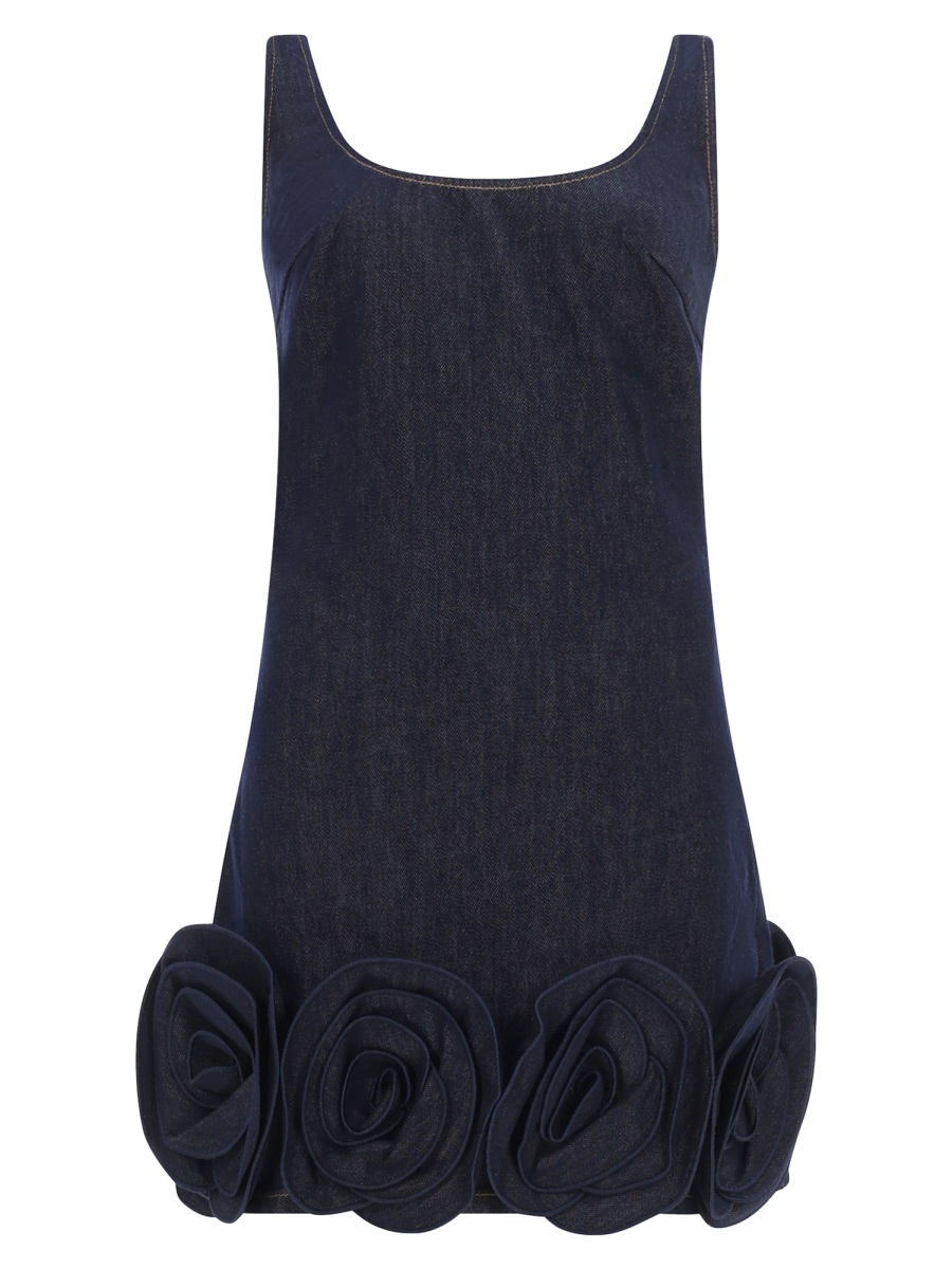 [Self-portrait] Sleeveless dress SS26 RS26-821S-BL_BLUE