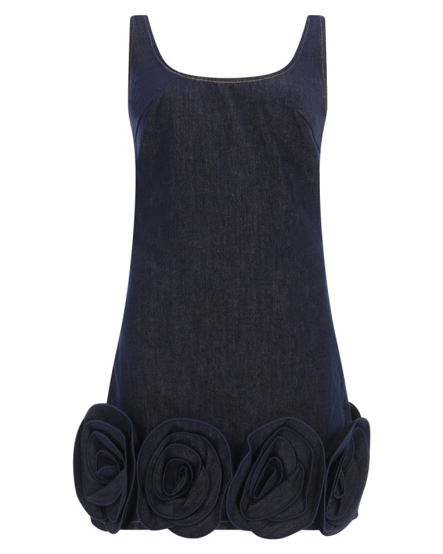 [Self-portrait] Sleeveless dress SS26 RS26-821S-BL_BLUE