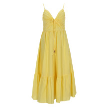 [MICHAEL BY MICHAEL KORS] Sleeveless dress SS26 MS683DHKLZ_744LEMON