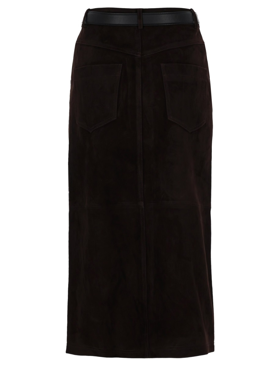 [Self-portrait] Long skirt SS26 RS26-091MSK-BR_BROWN