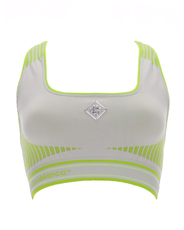 [Casablanca] Sports Top SS26 W-SP26-ACT-057_01GREY/LIME