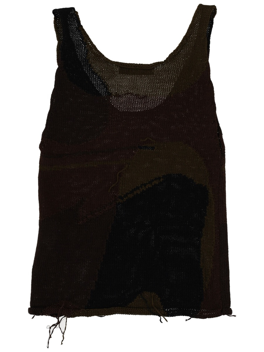 [Our Legacy] Tank top SS26 W2263SO_CAMOCOTTONRAFIA