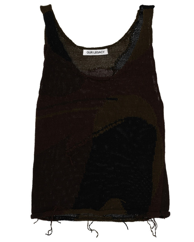 [Our Legacy] Tank top SS26 W2263SO_CAMOCOTTONRAFIA