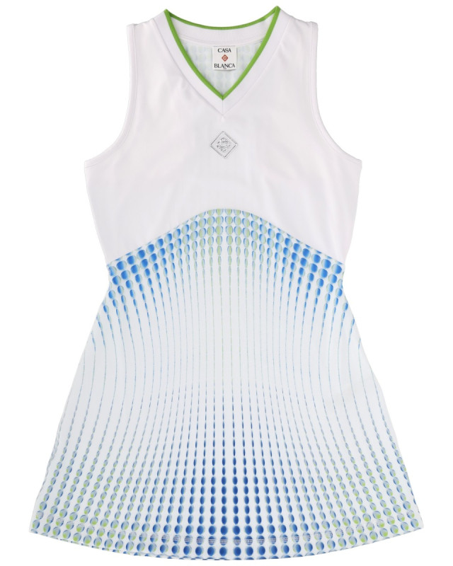 [Casablanca] Sleeveless dress SS26 W-SP26-JDR-020_02DOTS