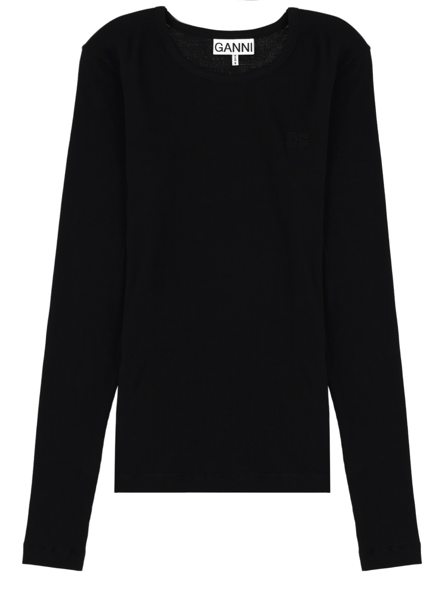[GANNI] T-shirts Long Sleeve SS26 A1050173_252