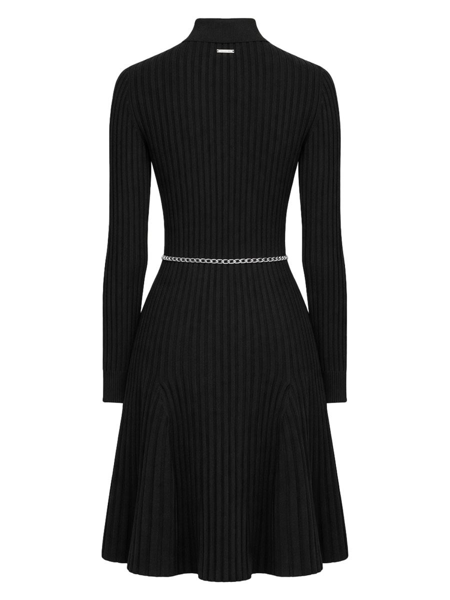 [MICHAEL BY MICHAEL KORS] Long sleeve dress SS26 MR6839S5ZV_001BLACK
