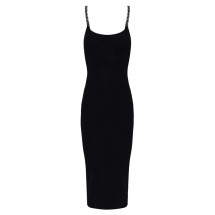 [MICHAEL BY MICHAEL KORS] Sleeveless dress SS26 MR683BQ33D_001BLACK
