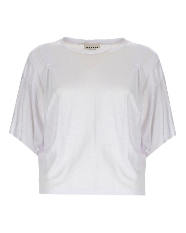 [Marant Etoile] T-shirts Short Sleeve SS26 TS0048FB_B1N17E20WH