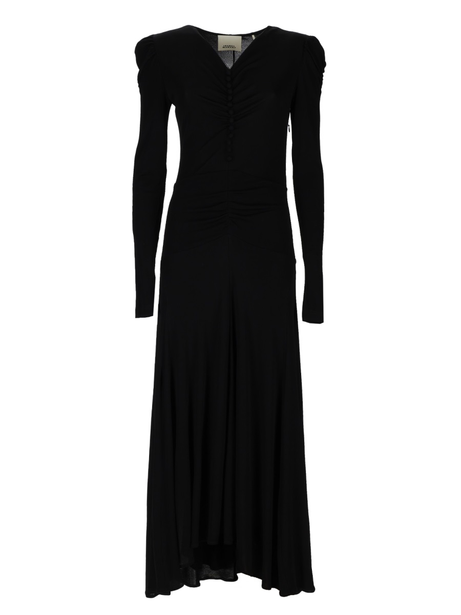 [Isabel Marant] Long sleeve dress SS26 RO1040FA_D1K02I01BK