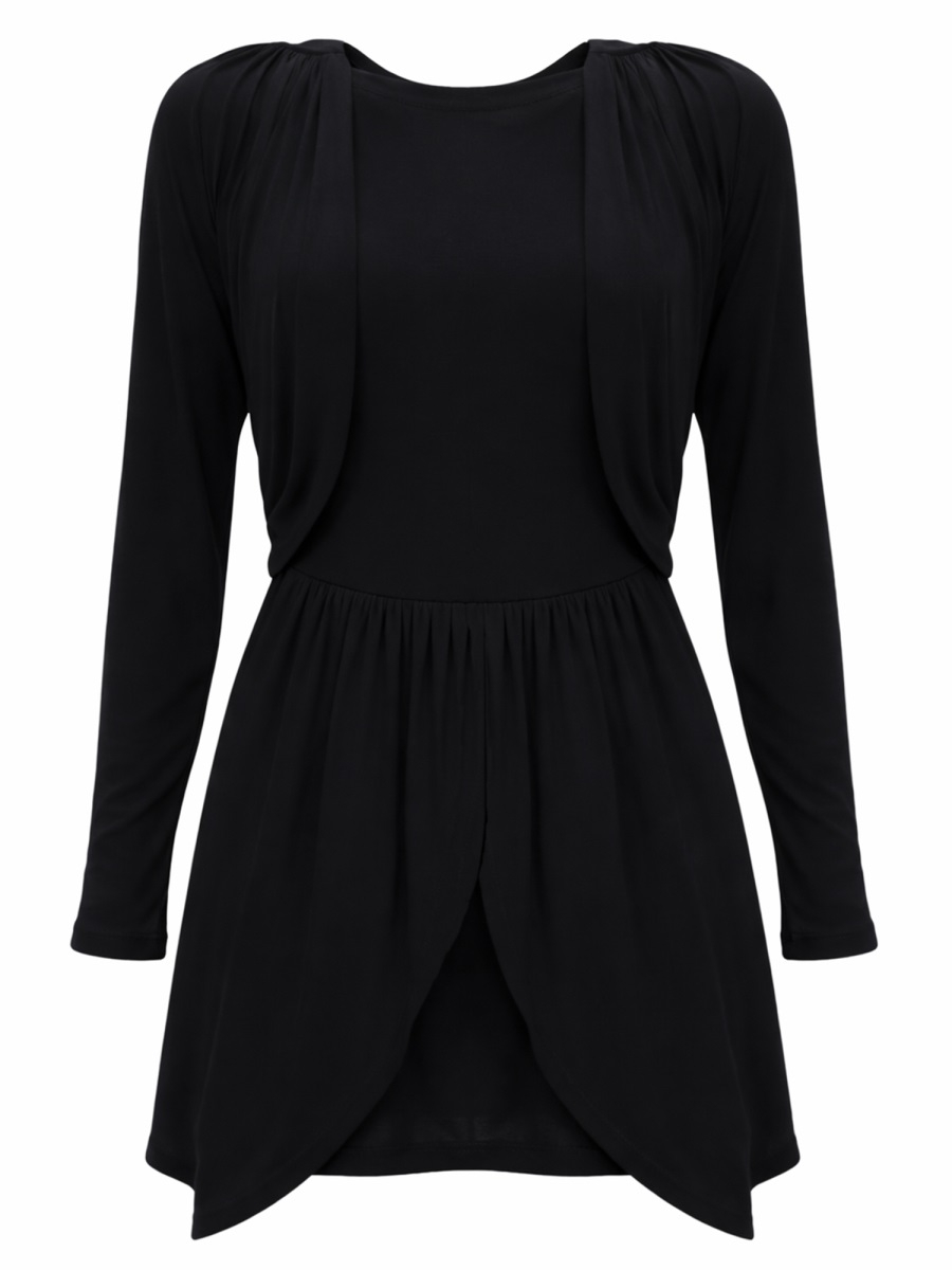 [Isabel Marant] Long sleeve dress SS26 RO1041FA_D1K02I01BK