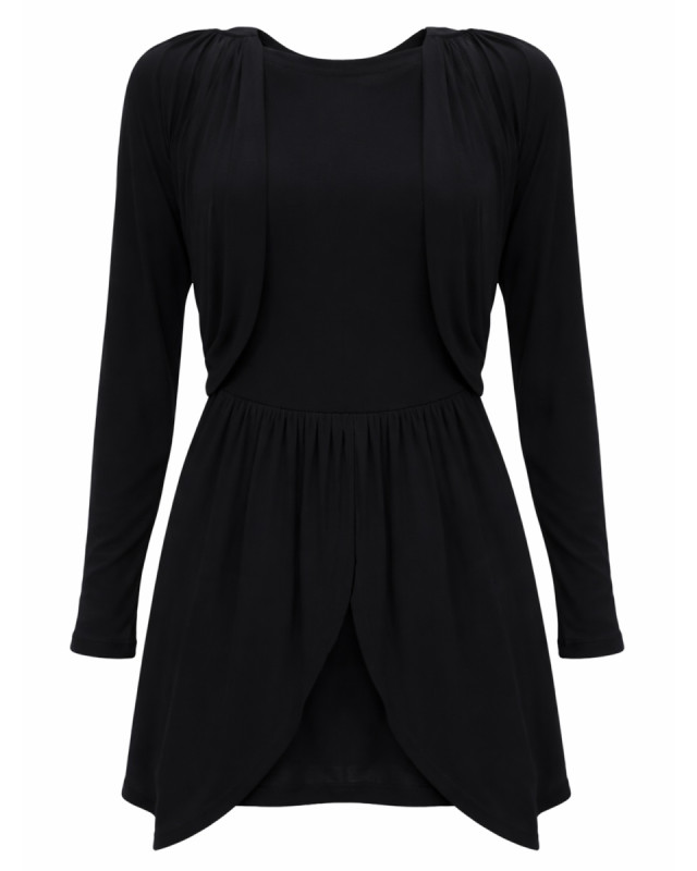 [Isabel Marant] Long sleeve dress SS26 RO1041FA_D1K02I01BK