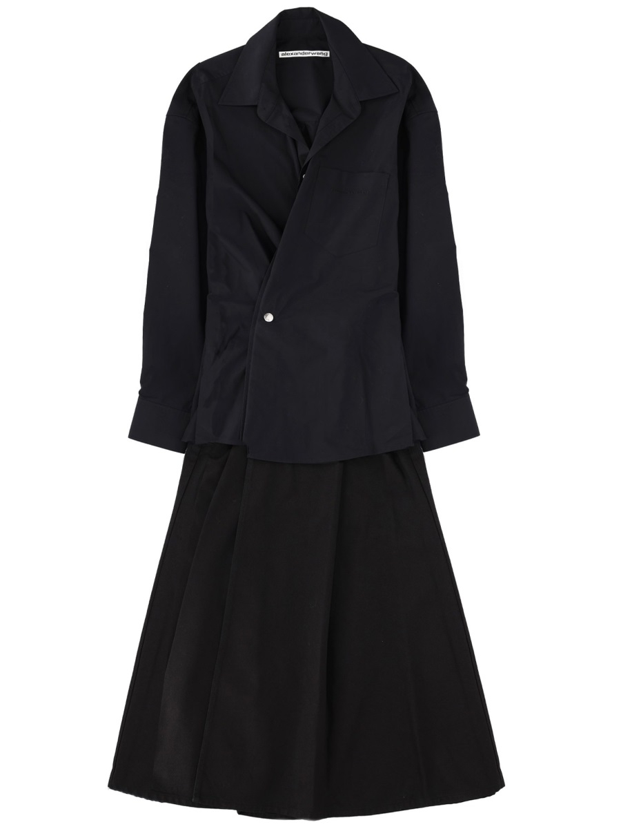 [ALEXANDER WANG] Long sleeve dress SS26 1WC1266938_001