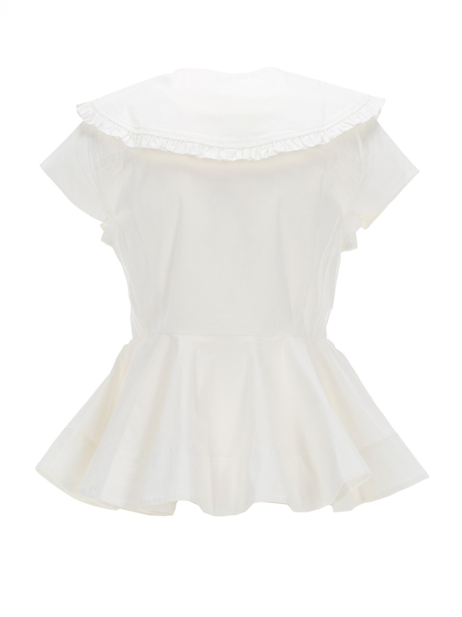 [GANNI] Shirts Short Sleeve SS26 A1040093_151
