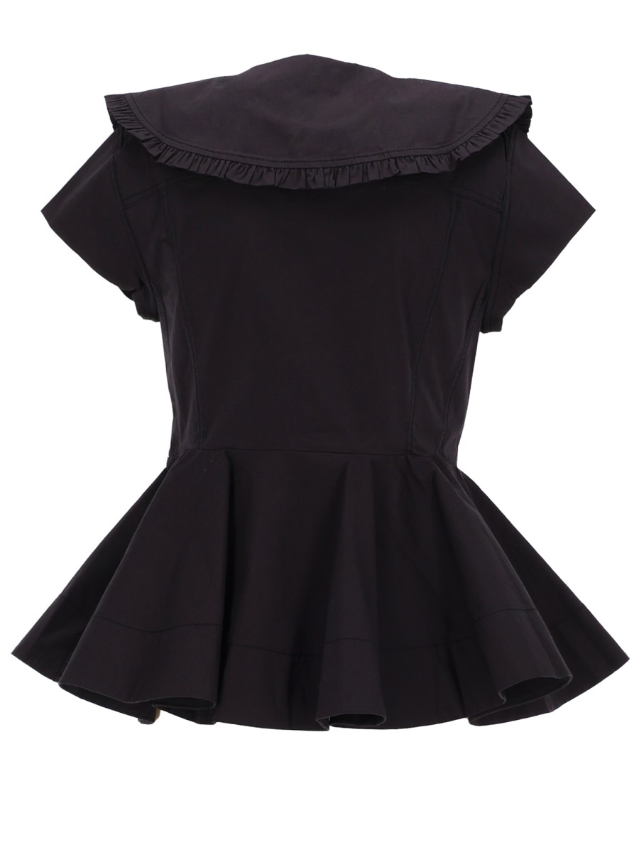 [GANNI] Shirts Short Sleeve SS26 A1040093_099