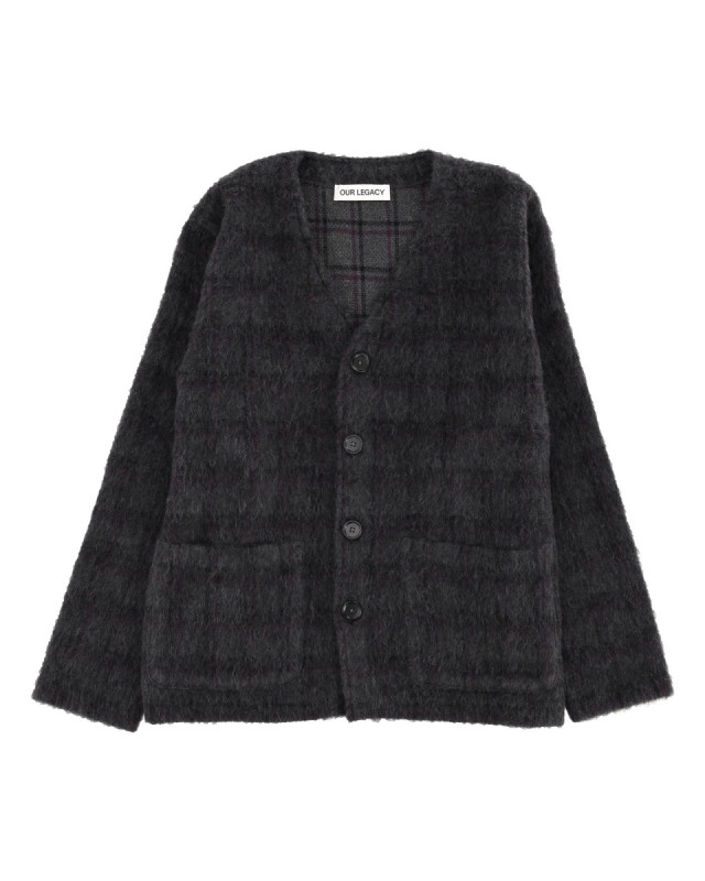 [Our Legacy] Knitwear SS26 M2263CF_FUZZEDPLUMCHECKHAIRYWOOL