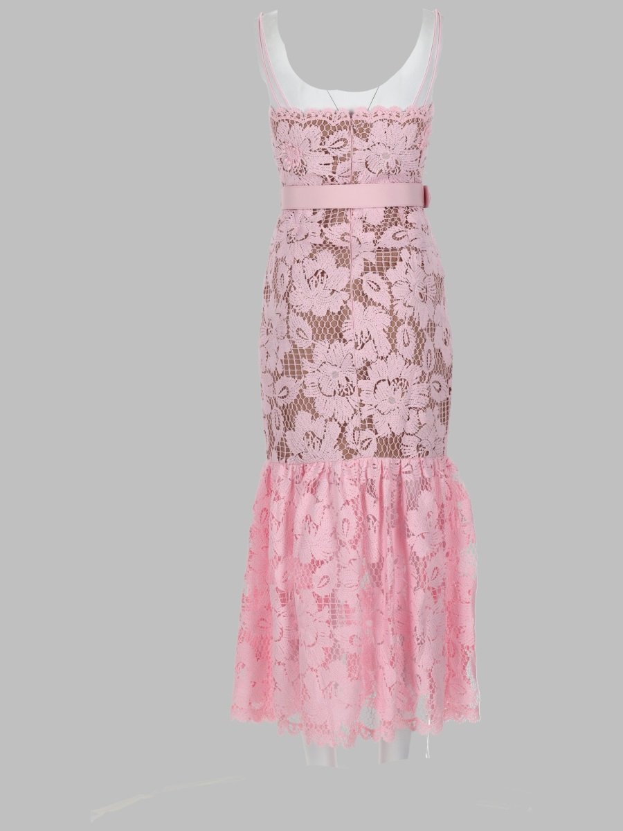 [Self-portrait] Sleeveless dress SS26 SS26-007MA-P_PINK