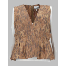 [GANNI] Shirts Sleeveless SS26 A1040272_ZZT