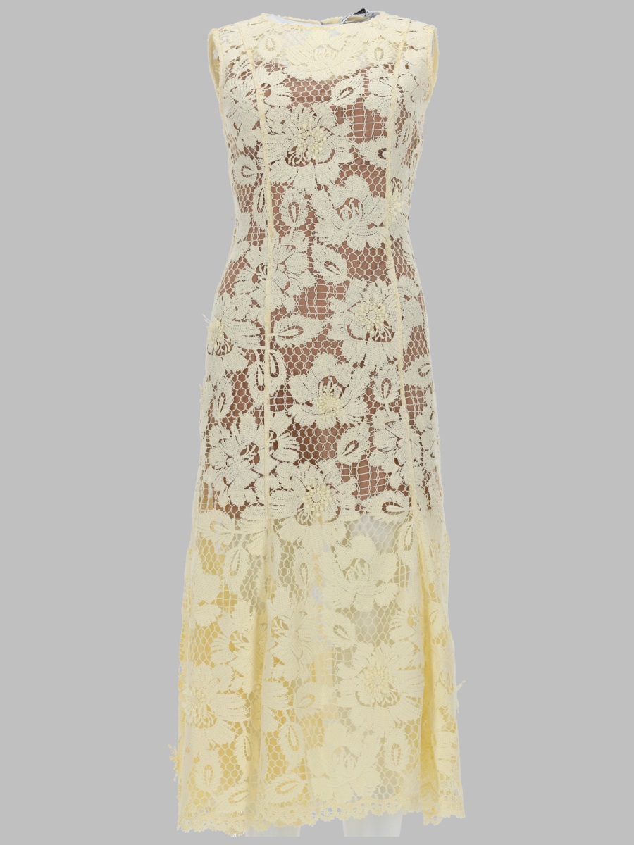 [Self-portrait] Sleeveless dress SS26 SS26-094M-Y_YELLOW