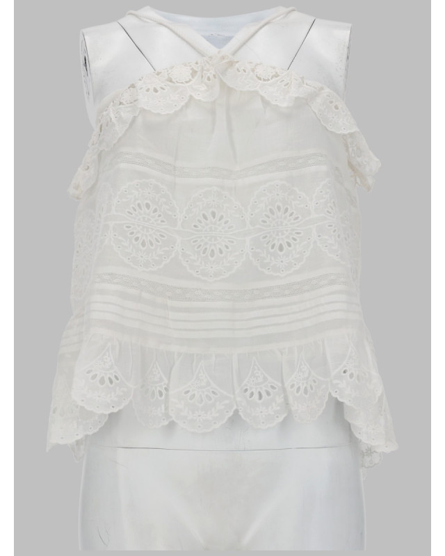 [Marant Etoile] T-shirts Sleeveless SS26 HT0769FA_D1J05E20WH