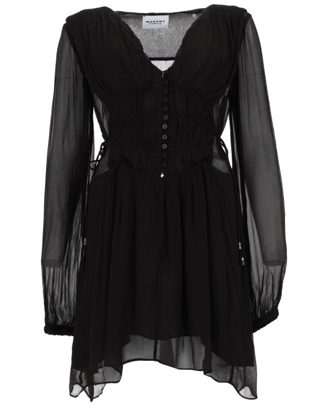 [Marant Etoile] Long sleeve dress SS26 RO0969FA_D1J08E01BK
