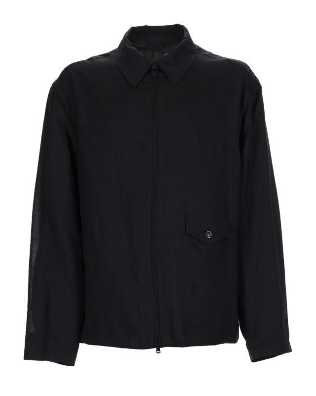 [Our Legacy] Jacket SS26 M2261EEB_ECLIPSEBLACKMERINOVOILE