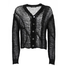 [Our Legacy] Knitwear SS26 M2263AB_BLACKRAGGEDOPENLINEN