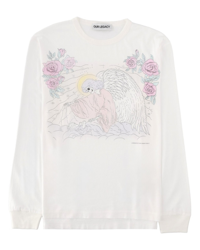 [Our Legacy] T-shirts Long Sleeve SS26 M2266CFP_FAREWELLPRINT
