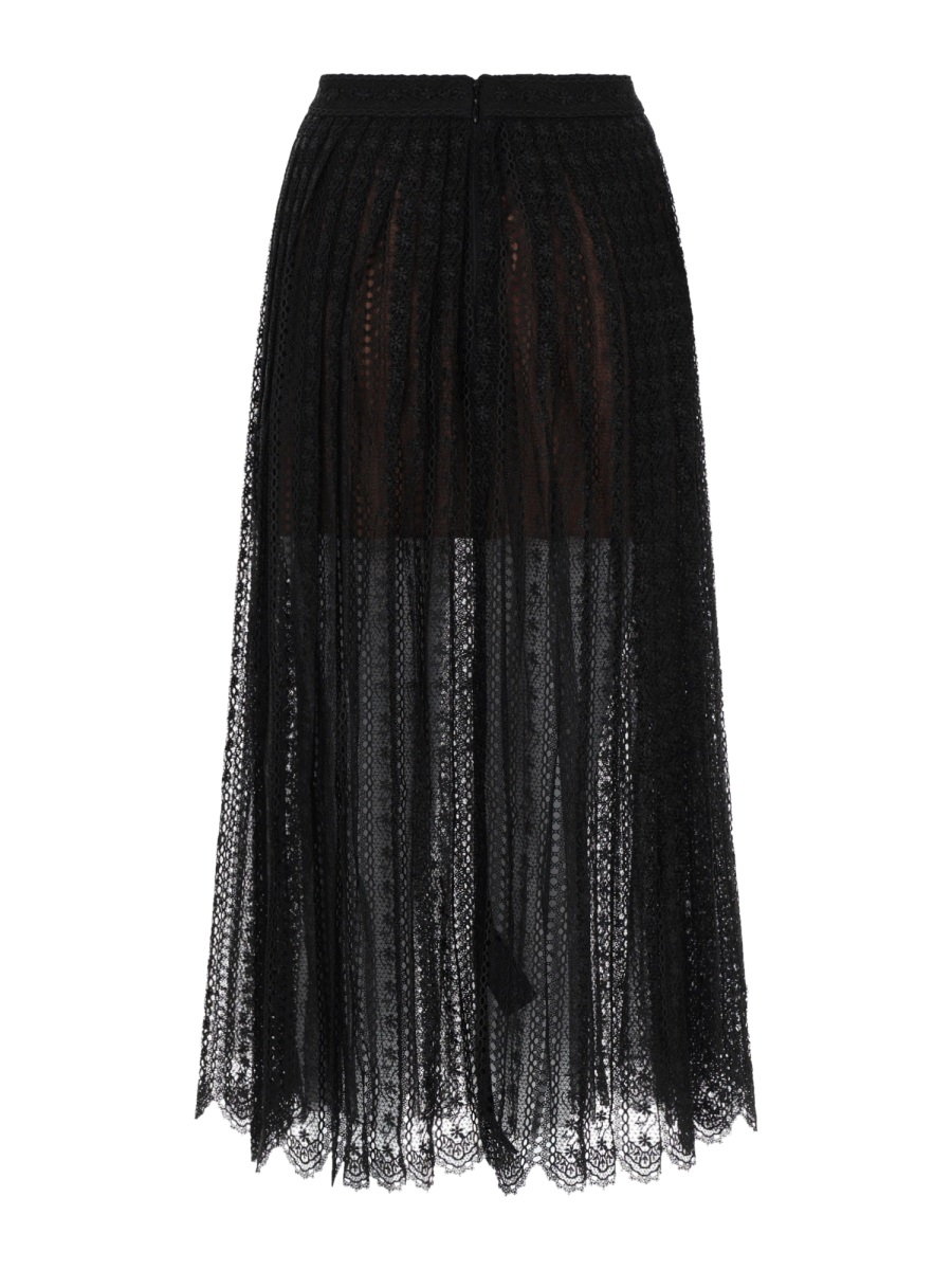 [Self-portrait] Long skirt SS26 RS26-172MSK-B_BLACK