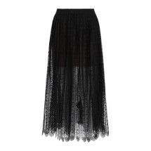 [Self-portrait] Long skirt SS26 RS26-172MSK-B_BLACK