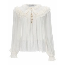 [Self-portrait] Blouse SS26 RS26-192T-W_WHITE